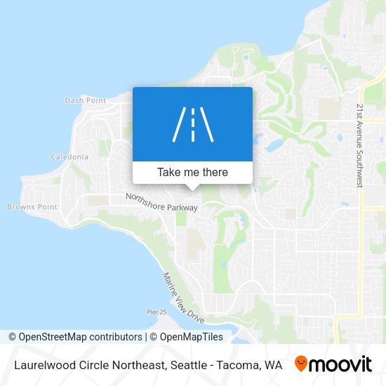 Mapa de Laurelwood Circle Northeast