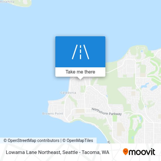 Lowama Lane Northeast map