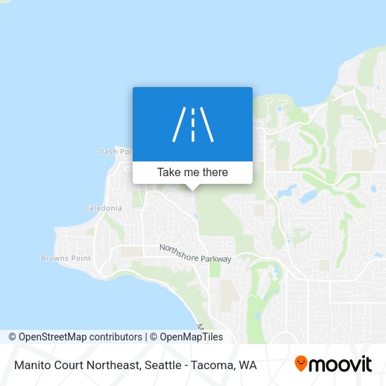 Manito Court Northeast map