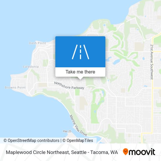 Mapa de Maplewood Circle Northeast