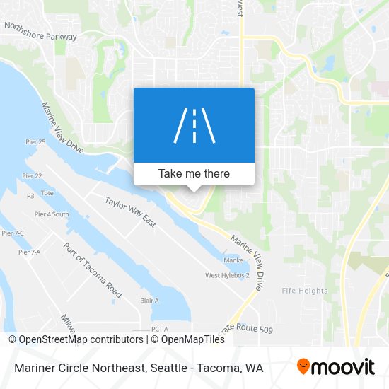 Mariner Circle Northeast map