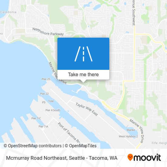 Mcmurray Road Northeast map