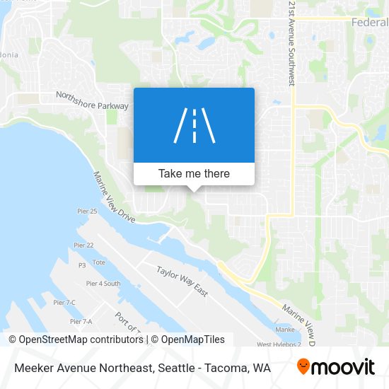 Mapa de Meeker Avenue Northeast