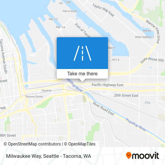 Milwaukee Way map