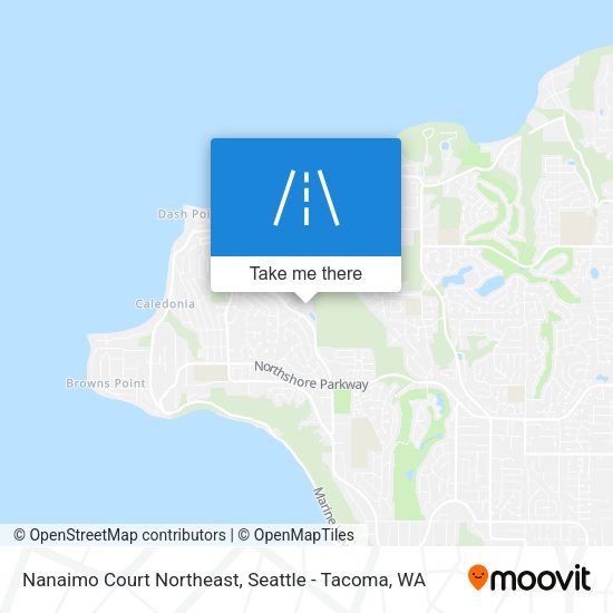 Mapa de Nanaimo Court Northeast