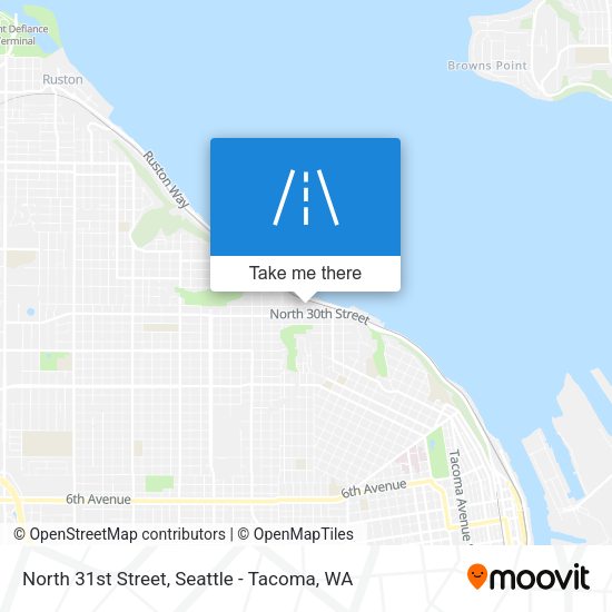 North 31st Street map
