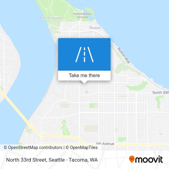 North 33rd Street map