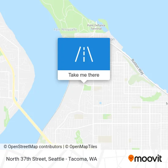 Mapa de North 37th Street