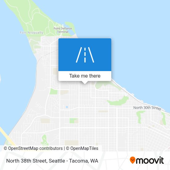 Mapa de North 38th Street