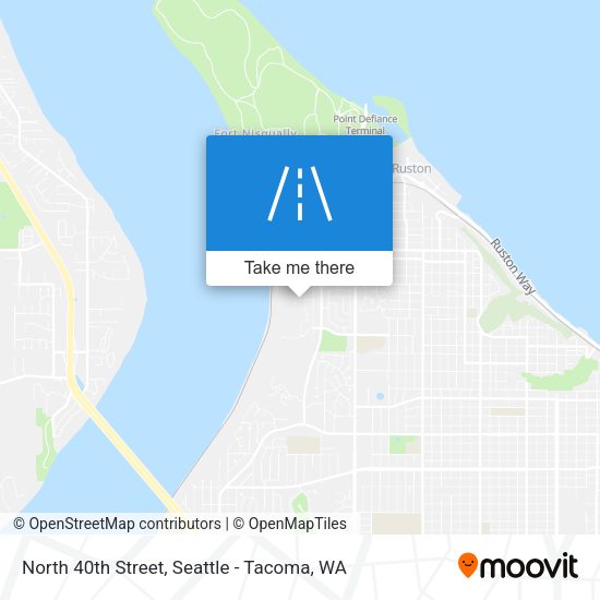 Mapa de North 40th Street