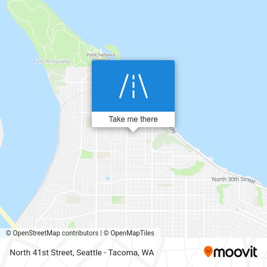 North 41st Street map