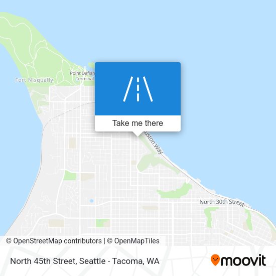 North 45th Street map