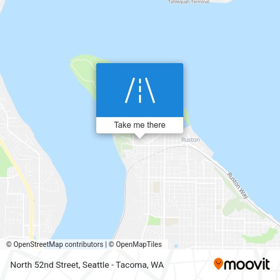 North 52nd Street map