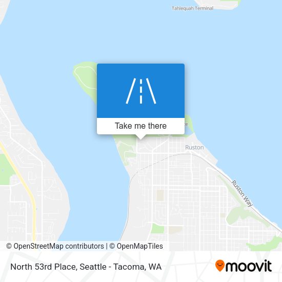North 53rd Place map