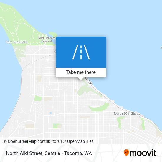 North Alki Street map