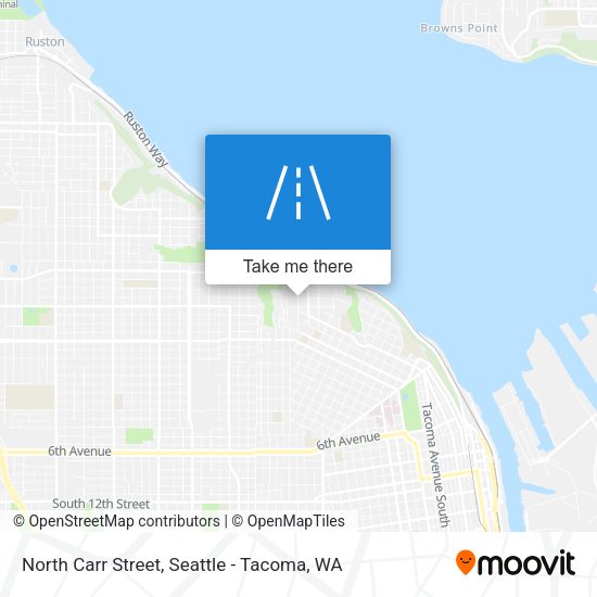 North Carr Street map