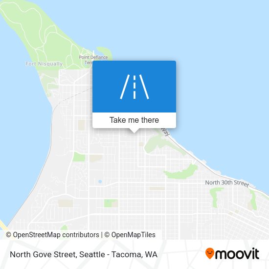 North Gove Street map