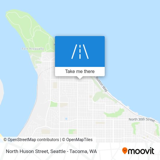 North Huson Street map