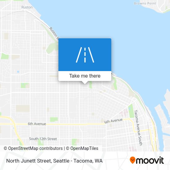 North Junett Street map