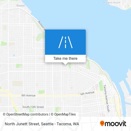North Junett Street map
