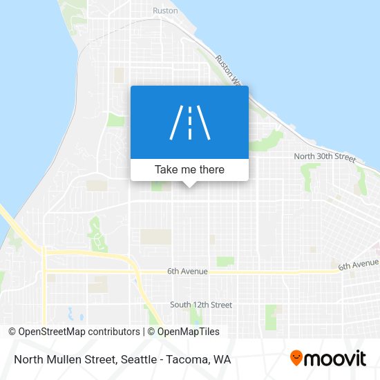 North Mullen Street map