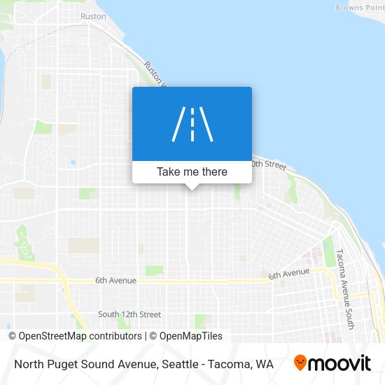 Mapa de North Puget Sound Avenue