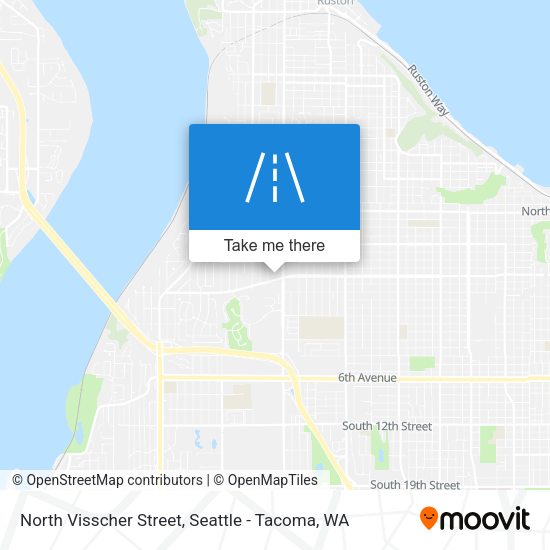 North Visscher Street map