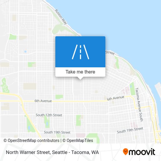 North Warner Street map