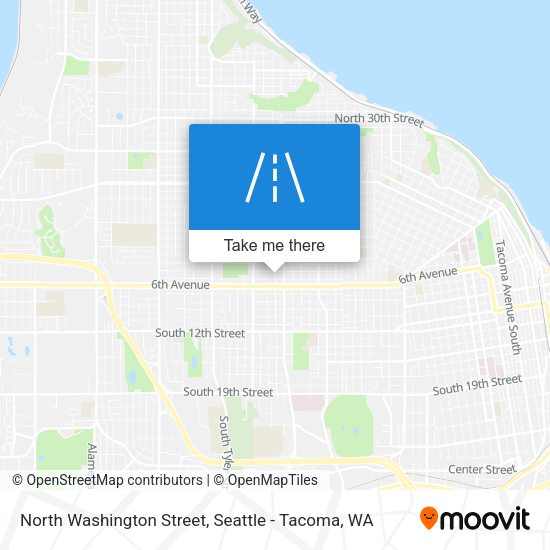 North Washington Street map