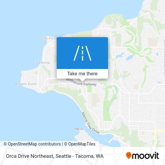 Orca Drive Northeast map
