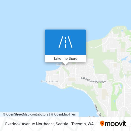 Overlook Avenue Northeast map