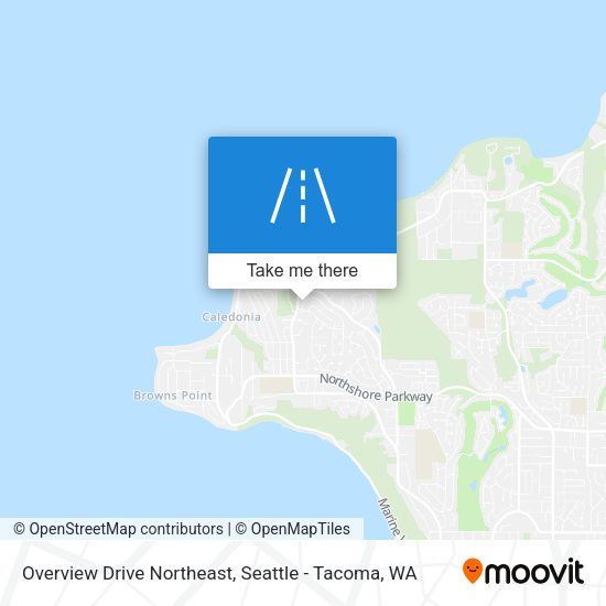 Mapa de Overview Drive Northeast