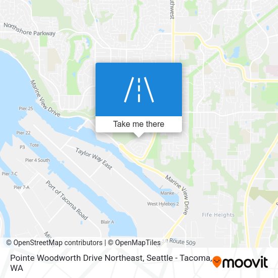 Pointe Woodworth Drive Northeast map