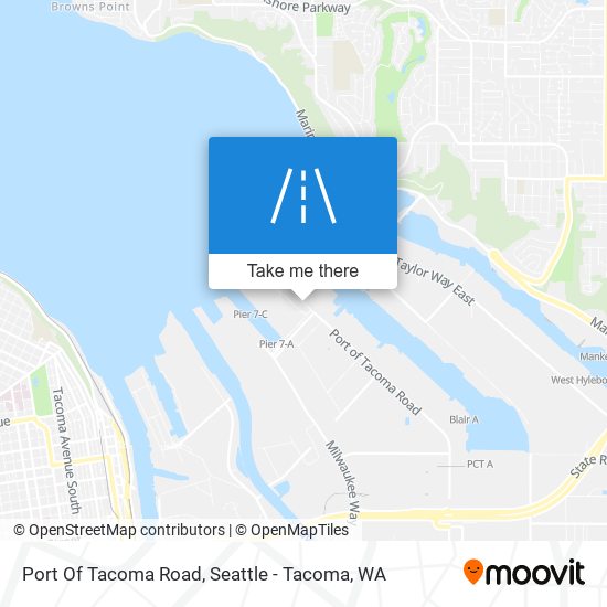 Mapa de Port Of Tacoma Road