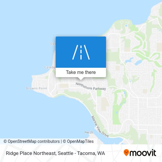 Mapa de Ridge Place Northeast