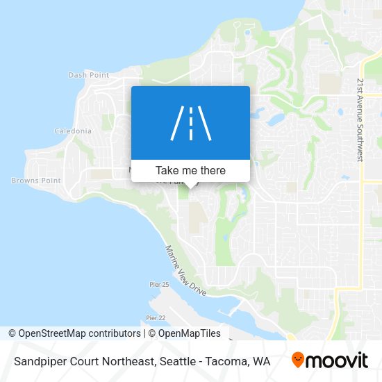 Sandpiper Court Northeast map