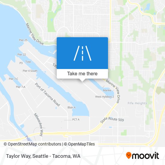 Taylor Way map