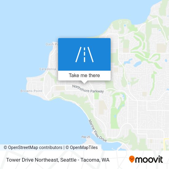 Mapa de Tower Drive Northeast
