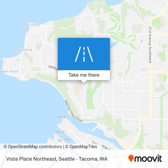 Mapa de Vista Place Northeast