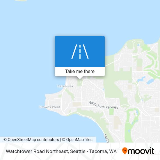 Watchtower Road Northeast map
