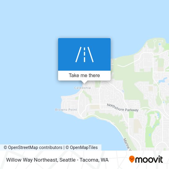 Mapa de Willow Way Northeast