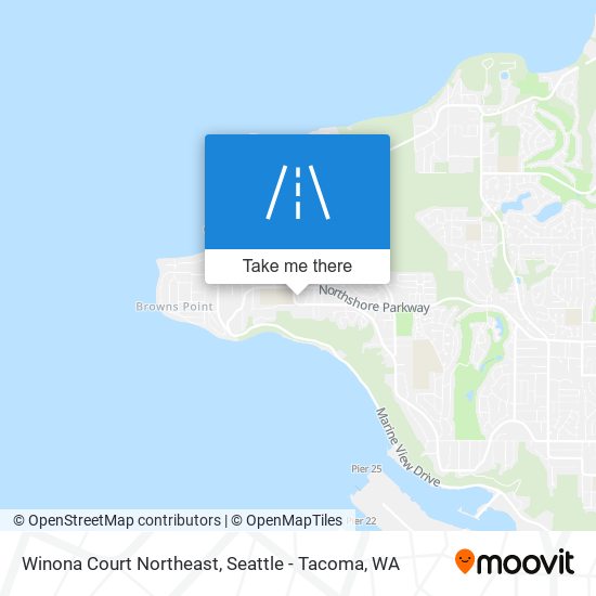 Mapa de Winona Court Northeast
