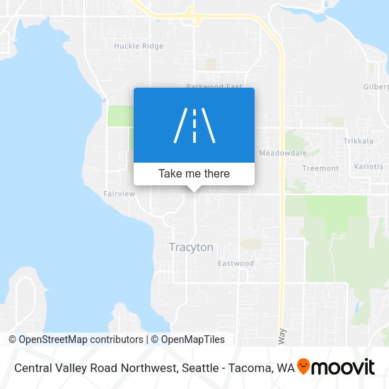 Central Valley Road Northwest map