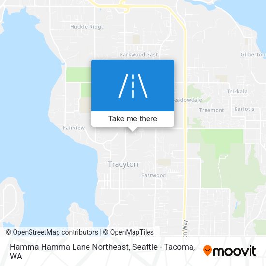 Mapa de Hamma Hamma Lane Northeast