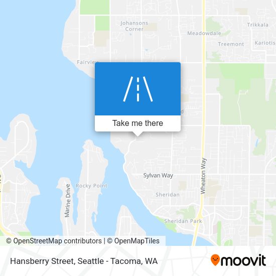 Hansberry Street map