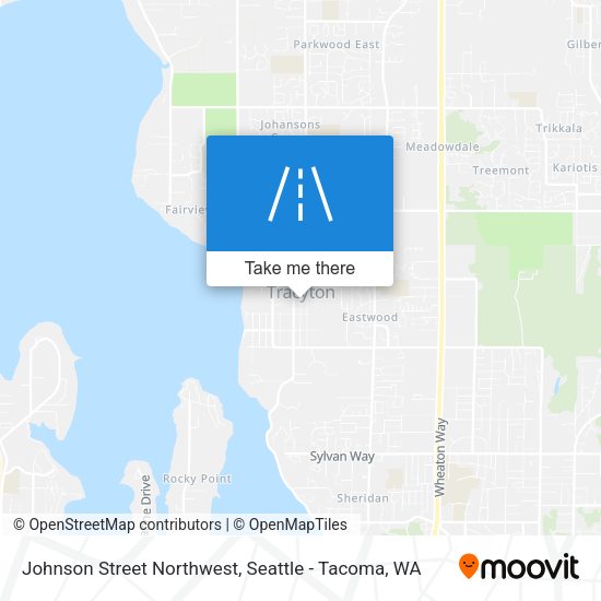 Mapa de Johnson Street Northwest
