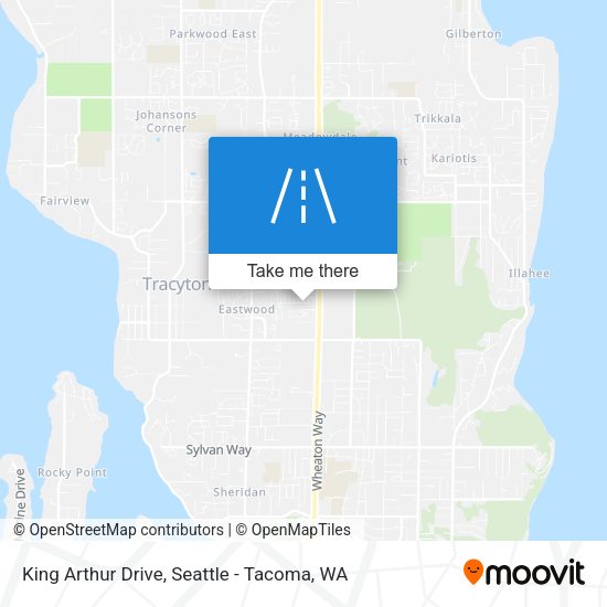 King Arthur Drive map