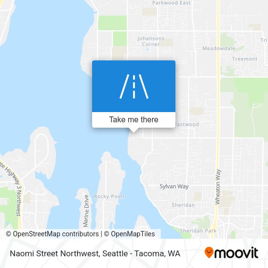 Naomi Street Northwest map