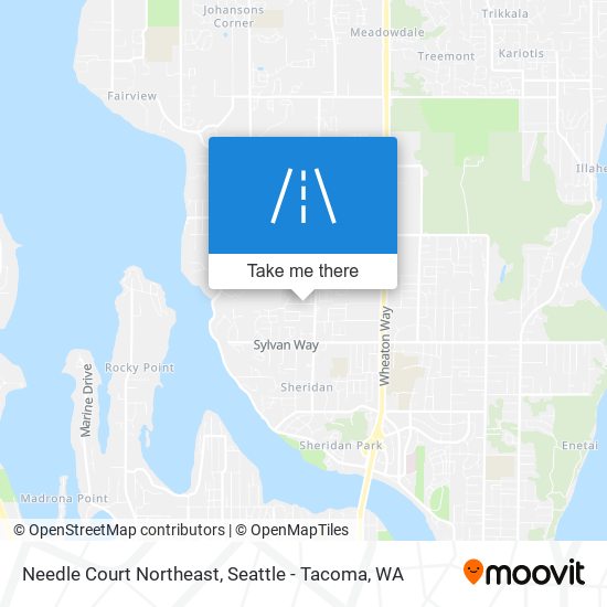 Needle Court Northeast map