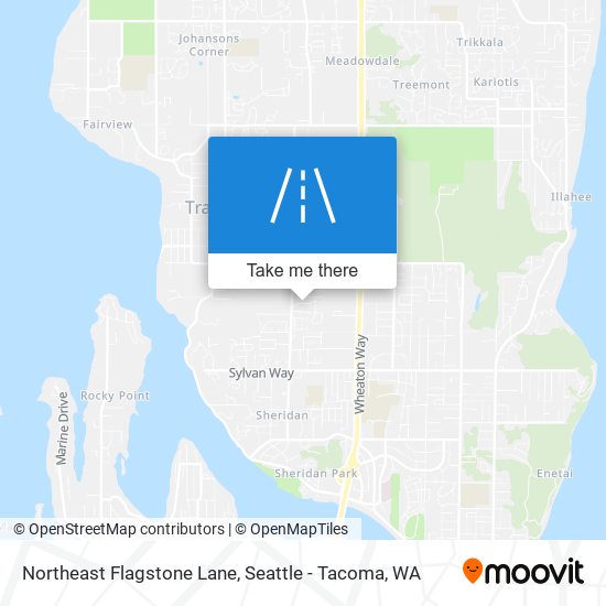 Northeast Flagstone Lane map